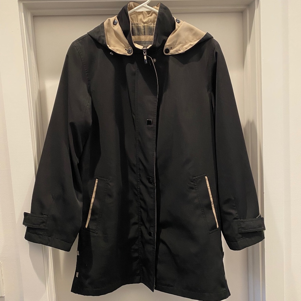 Liz Claireborne Black Rain Coat